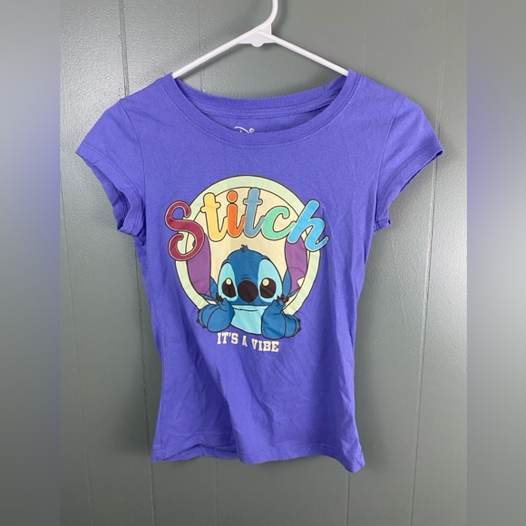 Disney Stitch - It’s a Vibe T-Shirt - Kids Small - Picture 1 of 4